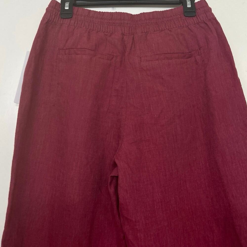 Athleta Retreat Linen Jogger Pants Coffeeberry 6 NWT Resort Vacation Summer - Picture 9 of 15
